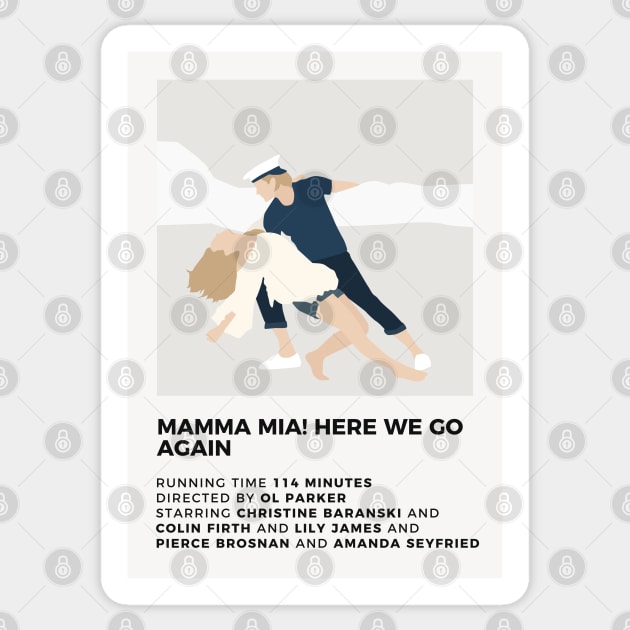 Mamma Mia Minimalist Poster Sticker by honeydesigns